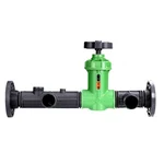 2.5 Inch Throttle Valve with Header Assembly 2 Parts, 2 Slip On Flange & 1 End Cap